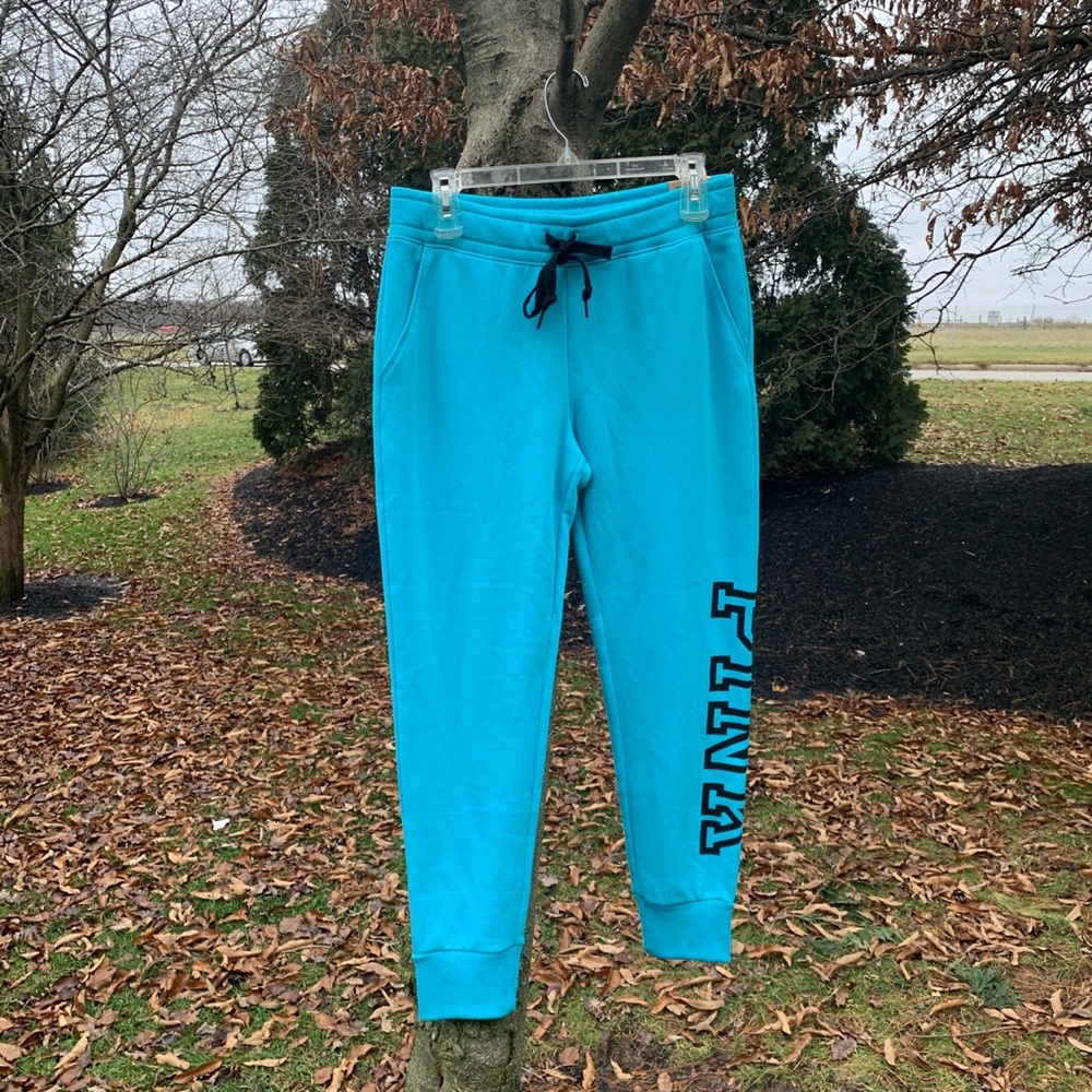 WOMEN’S NEW PINK BRAND BLUE COTTON CANDY JOGGERS